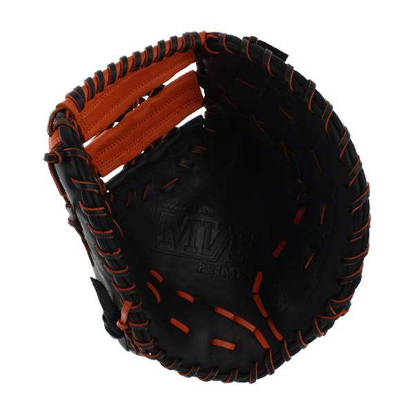 Mizuno MVP Prime SE First Base Mitt: GXF50PSE4- Black/Orange: Image #309228