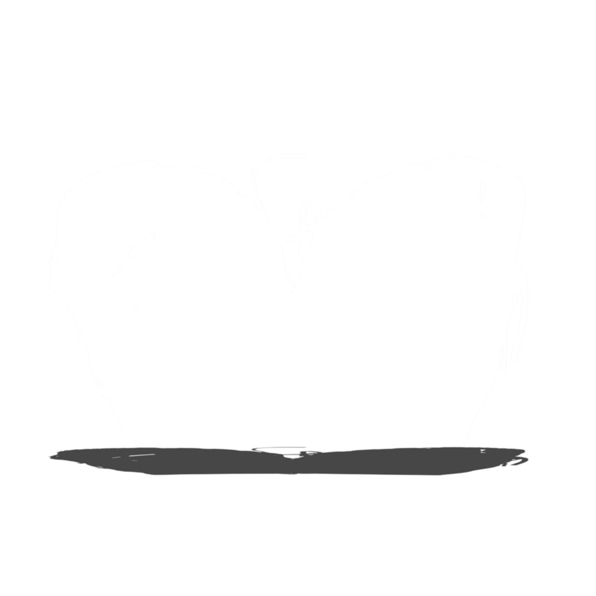 Top-down view of a black baseball glove with a dark gray sole and white stitching.