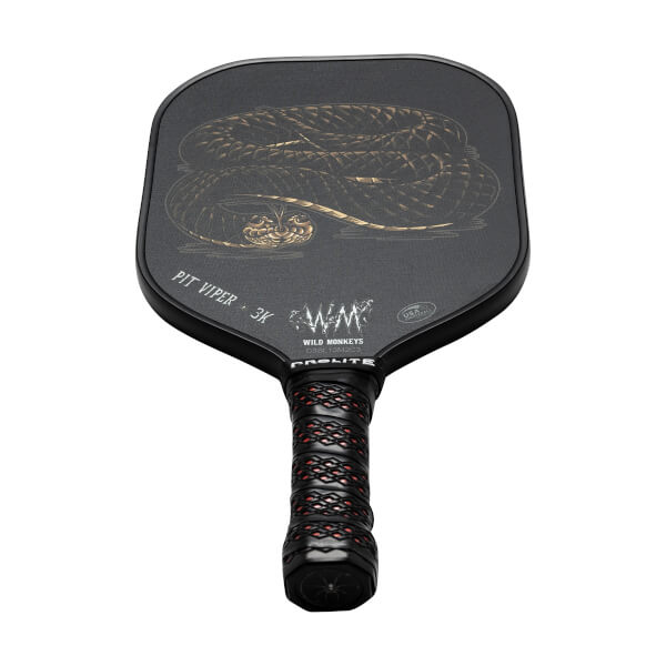 Wild Monkeys Pit Viper 3K Carbon Fiber Pickleball Paddle: Image #432112