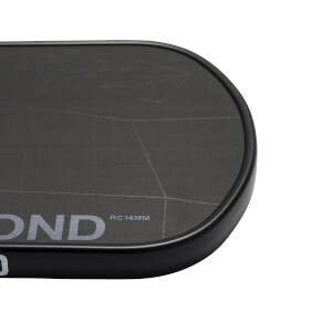 Six Zero Double Black Diamond Control 14mm Carbon Fiber Pickleball Paddle: Image #462266