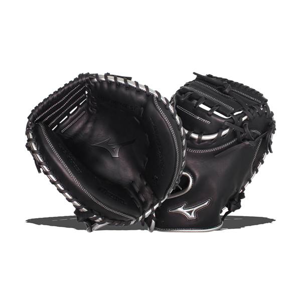 Mizuno MVP Prime SE 34'' Baseball Catcher's Mitt: GXC50PSE8 Black/Silver: Image #380491