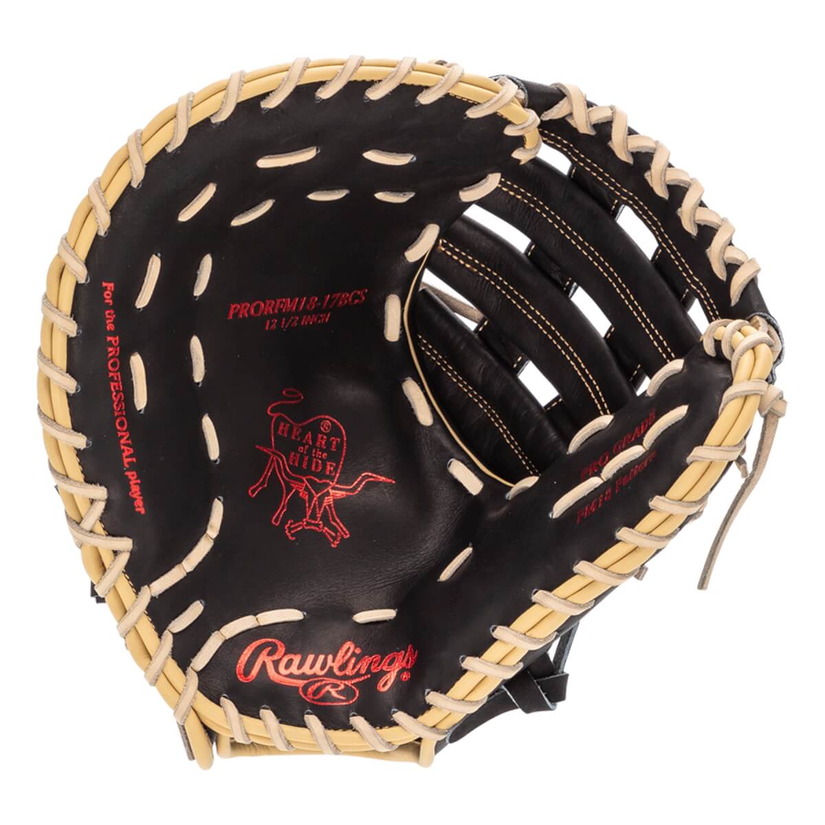 Rawlings Heart of the Hide 12.5" Baseball First Base Mitt: PRORFM18-17BCS: Image #447610