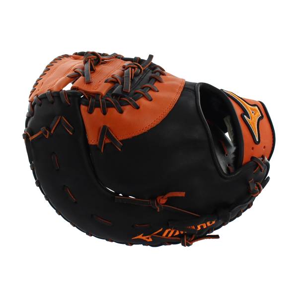 Mizuno MVP Prime SE First Base Mitt: GXF50PSE4- Black/Orange: Image #309231