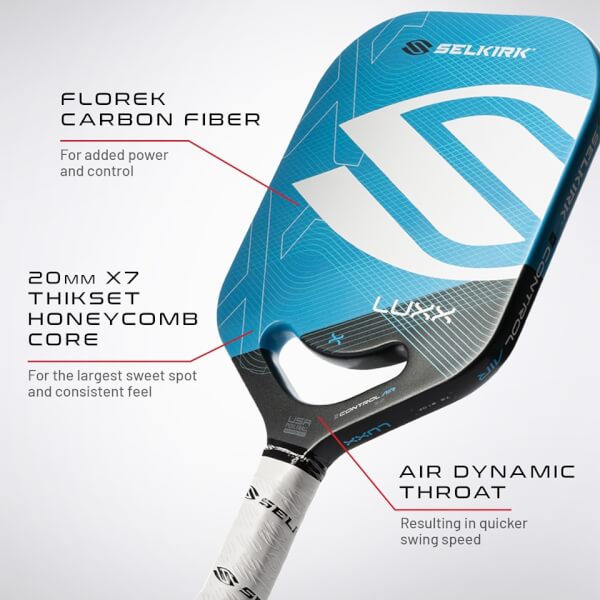 Selkirk Luxx Control Air S2 Carbon Fiber Pickleball Paddle: Image #439045