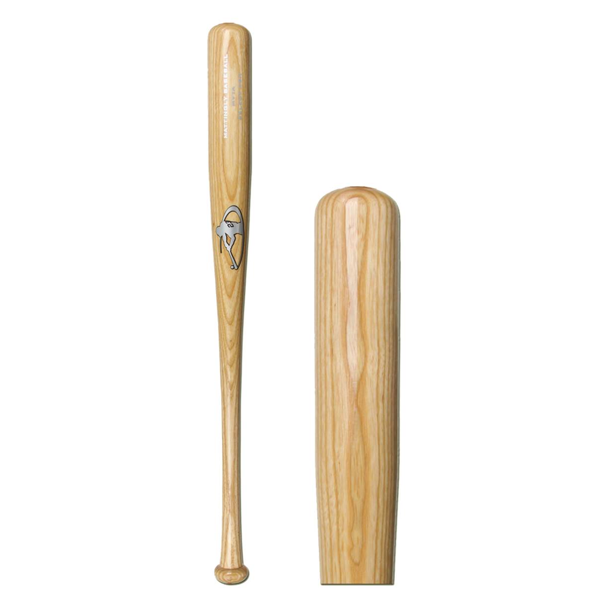 Mattingly VGrip Ash Wood Youth Baseball Bat MVYAN Natural