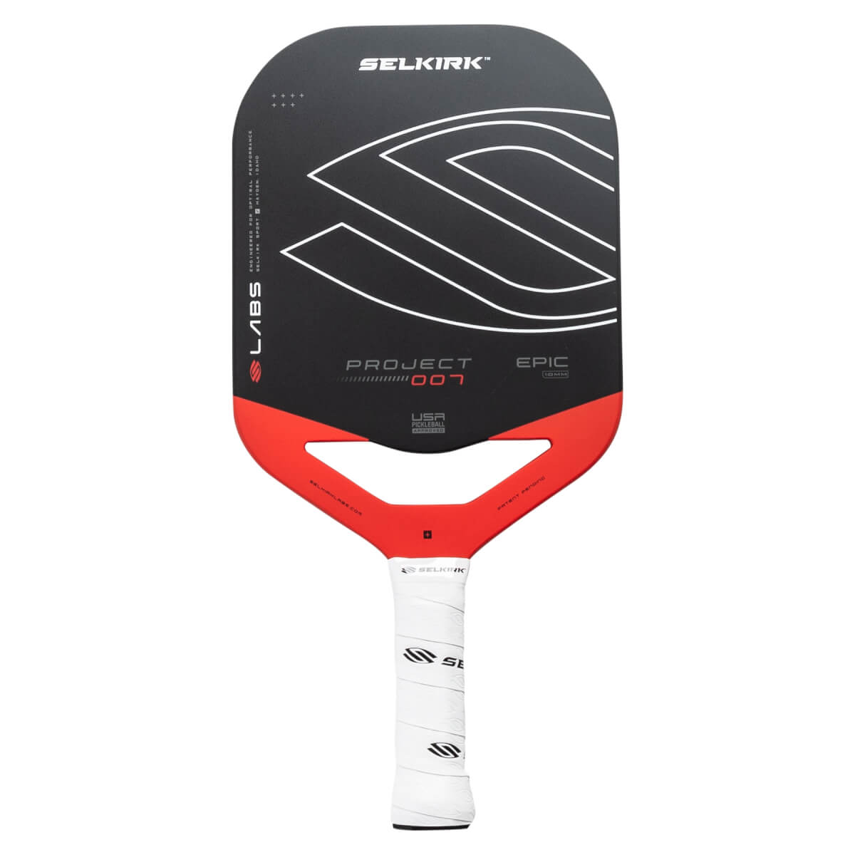 Selkirk LABS 007 Epic 10mm InfiniGrit Carbon Fiber Pickleball Paddle: Image #452856