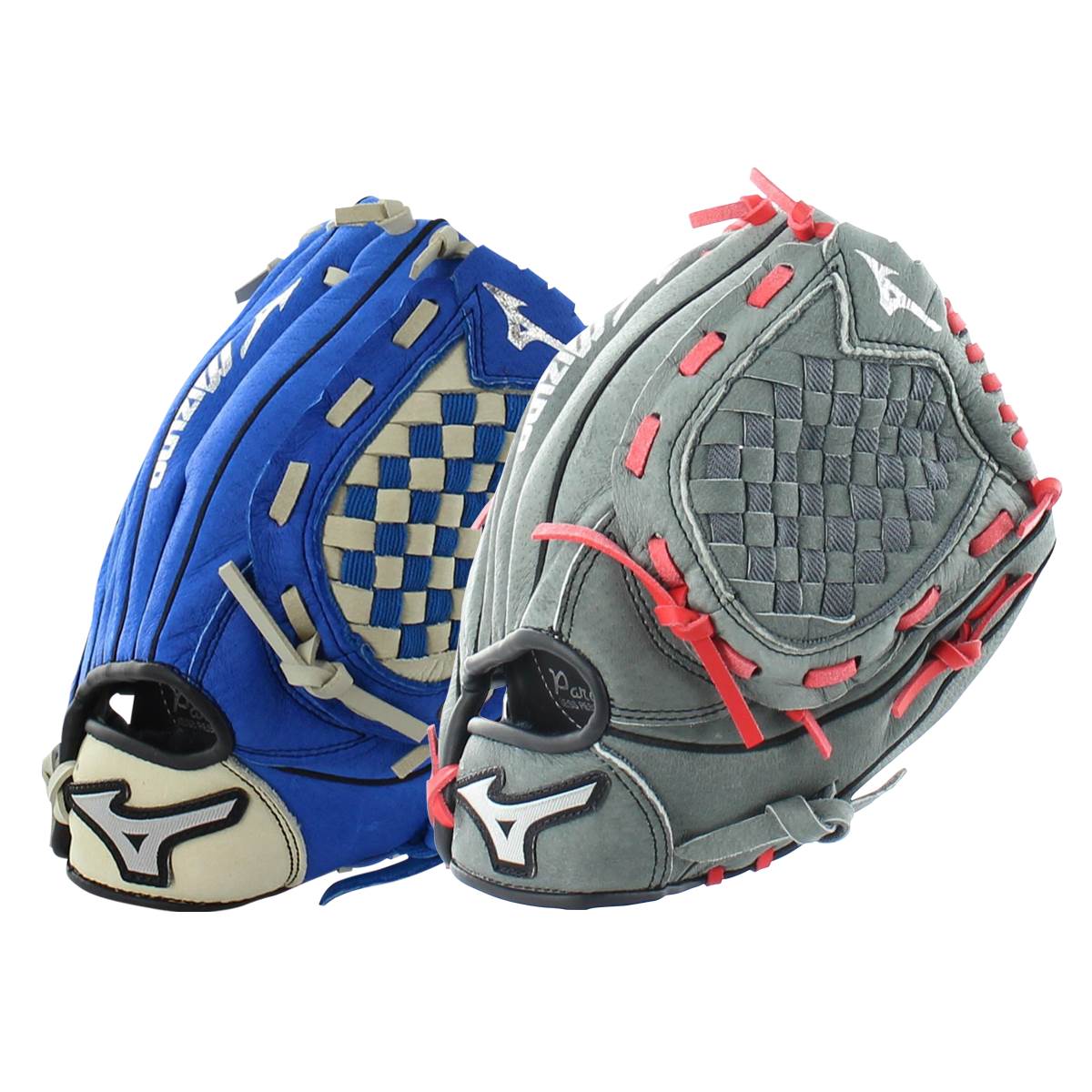 Glove Pack Mizuno Prospect 10.75" Youth Glove and Mizuno Prospect 10.5" Youth Baseball Glove: GPP1075Y2RY & GPP1050Y2GYRD