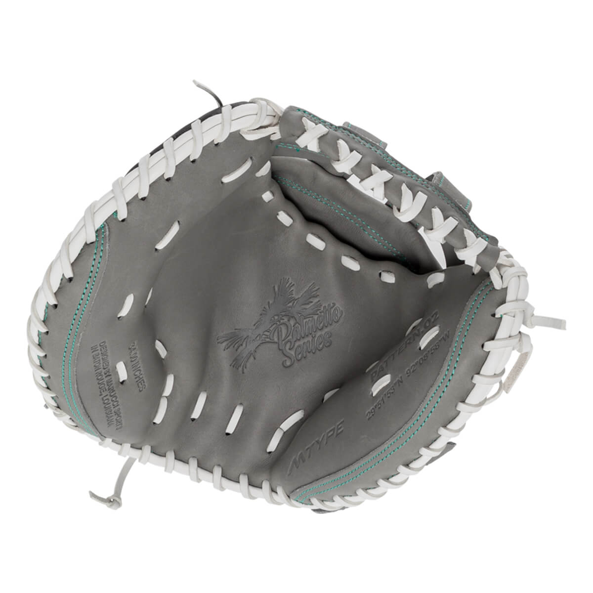 Marucci Palmetto 34" Fastpitch Softball Catcher's Mitt: MFG3PL240C2FP-GY: Image #445123