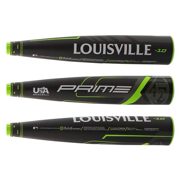 Louisville Slugger Prime -10 USA Baseball Bat WTLUBP9B1020