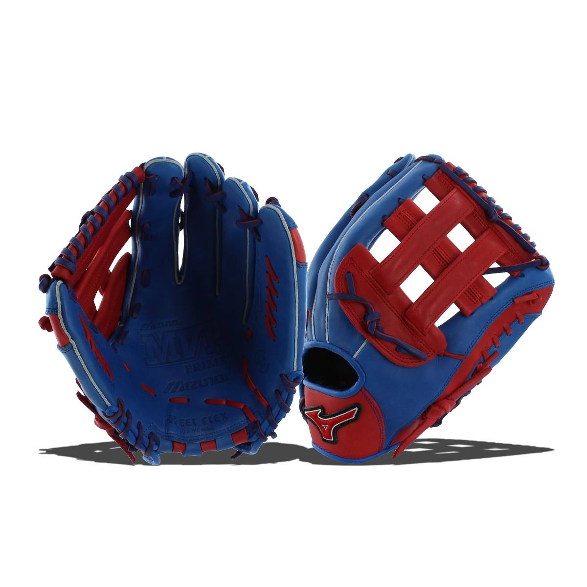 Mizuno MVP Prime SE Slow Pitch Softball Glove: GMVP1300PSES4- Royal/Red: Image #309458