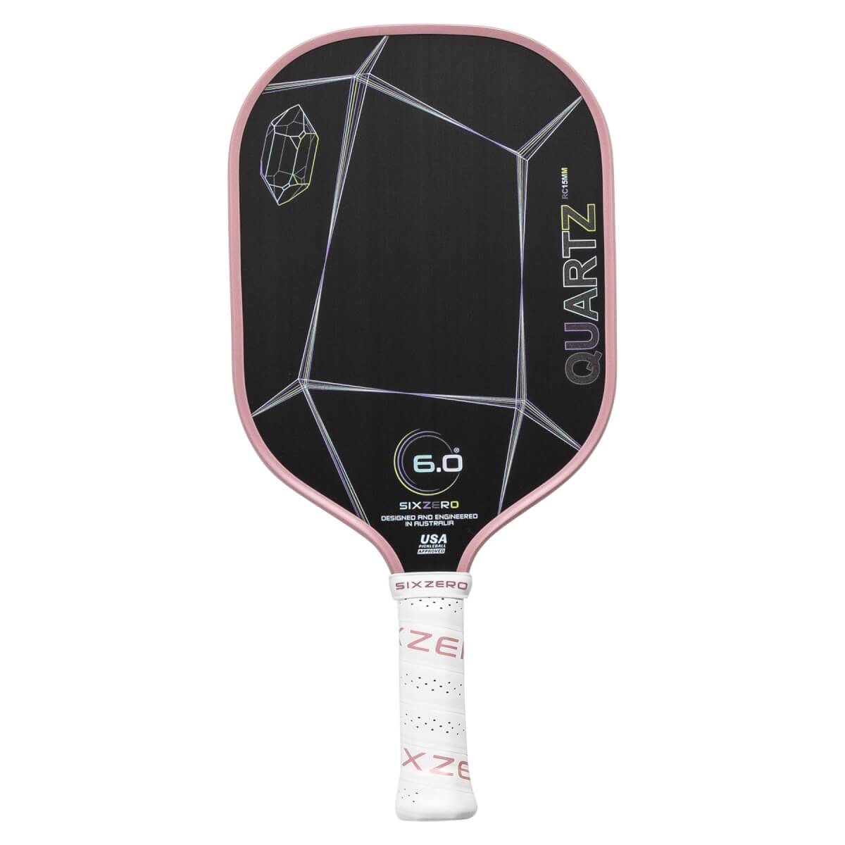 Six Zero Quartz 15mm Carbon Fiber Pickleball Paddle: Image #446478
