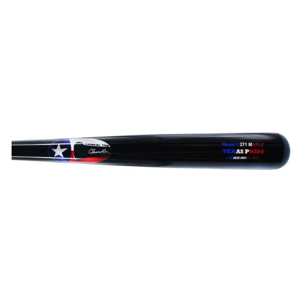 EXCLUSIVE** Chandler Texas Pride Hard Maple Pro Wood Baseball Bat