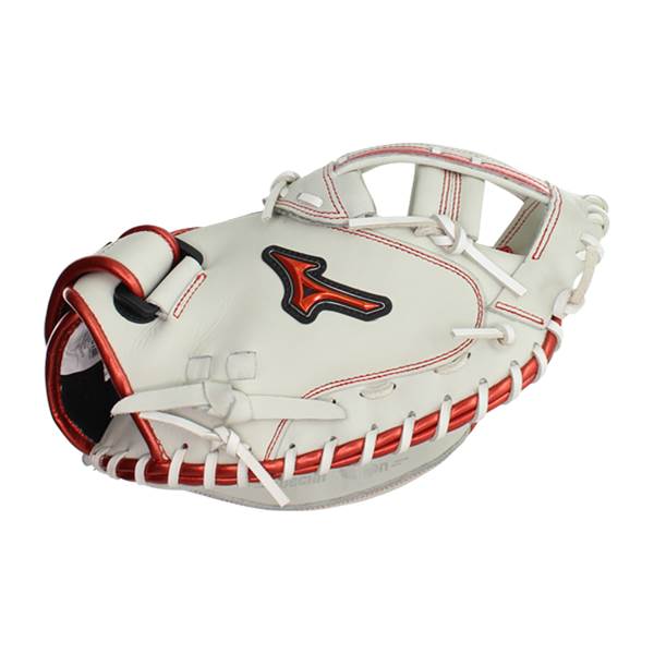 Mizuno MVP Prime SE 34'' Fastpitch Cather's Mitt: GXS50PSE8 White/Red: Image #380252