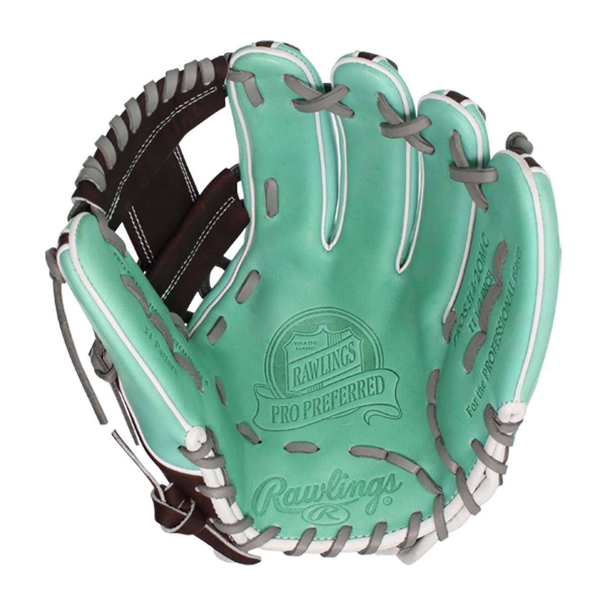 Rawlings Pro Preferred 11.50" Mint/Mocha LE Series Baseball Glove: PROS314-2OMC: Image #376765