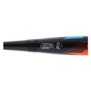 Side view of a black softball bat with USSSA 1.20 BPF and USA logos.