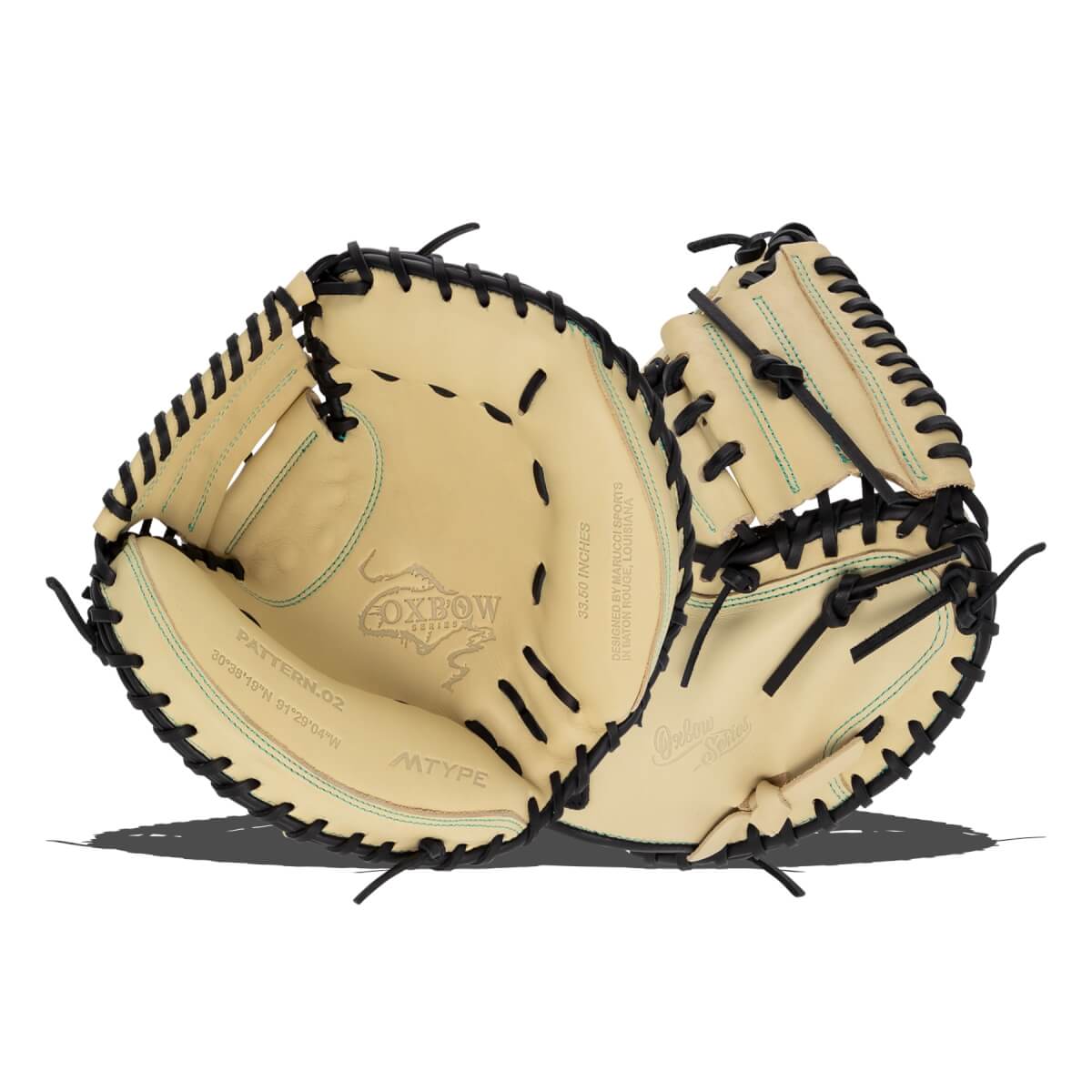 Marucci Oxbow 33.5" Baseball Catcher's Mitt: MFG3OX235C1-CM/BK: Image #445930