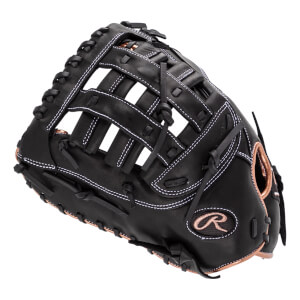 Rawlings R9 12.5" Fastpitch Softball First Base Mitt: RR9SBFBM-17B: Image #447619