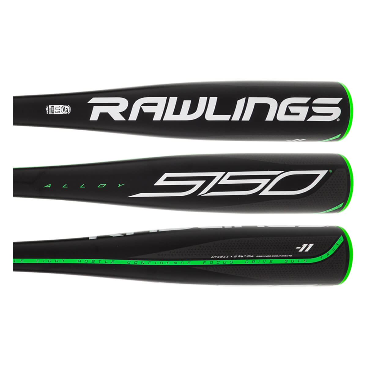 Rawlings 5150 11 2 5/8" Junior Big Barrel USSSA Baseball Bat (UT1511