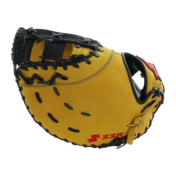 SSK Select Pro Series Tan/Red Baseball First Base Mitt: S16200FB3TL: Image #309658