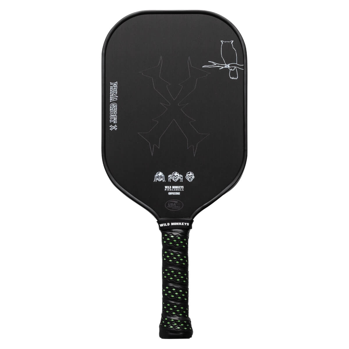 Wild Monkeys Prima Ghost X Carbon Fiber Pickleball Paddle: Image #454711