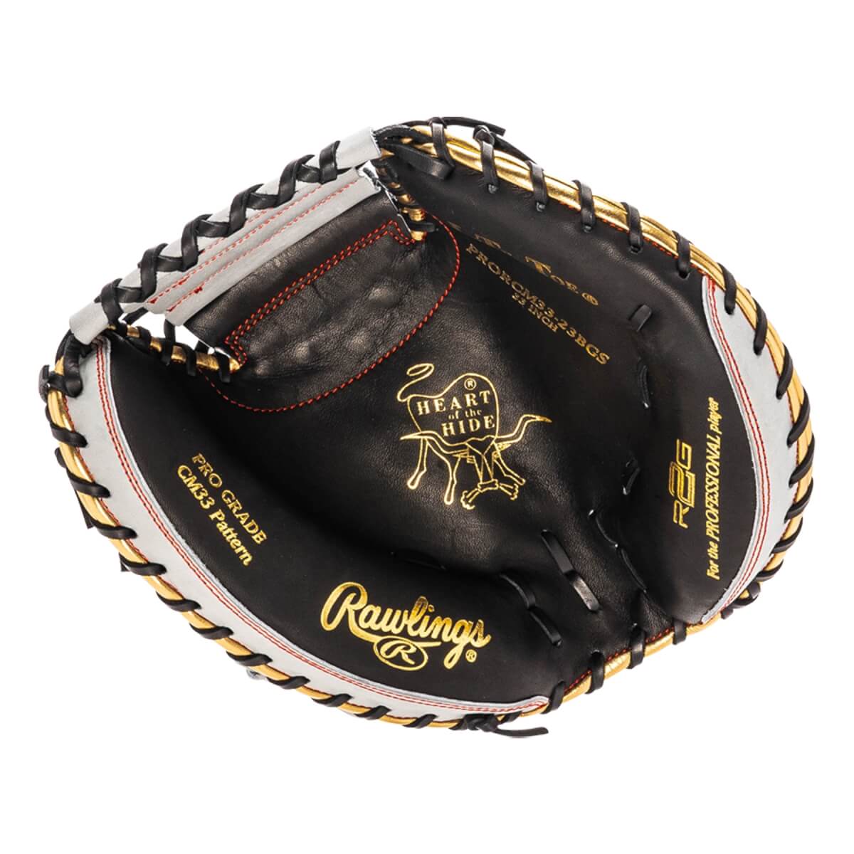 Rawlings Heart of the Hide R2G 33" Baseball Catcher's Mitt: PRORCM33-23BGS: Image #429304