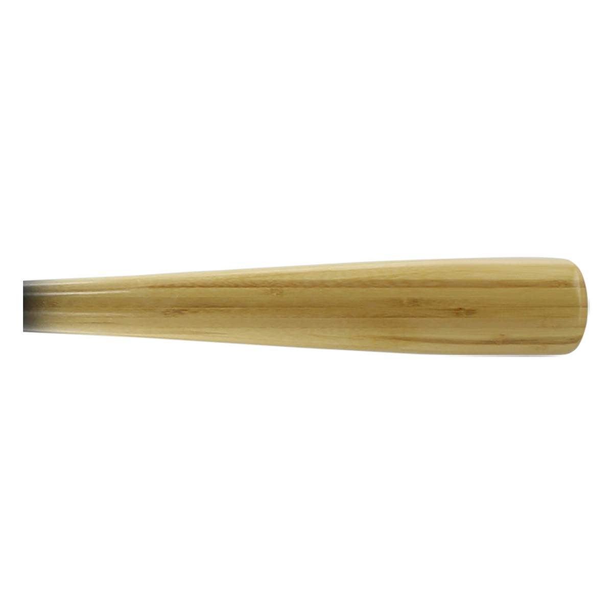 BamBooBat Bamboo Wood Baseball Bat HBBN30D Black/Natural Adult