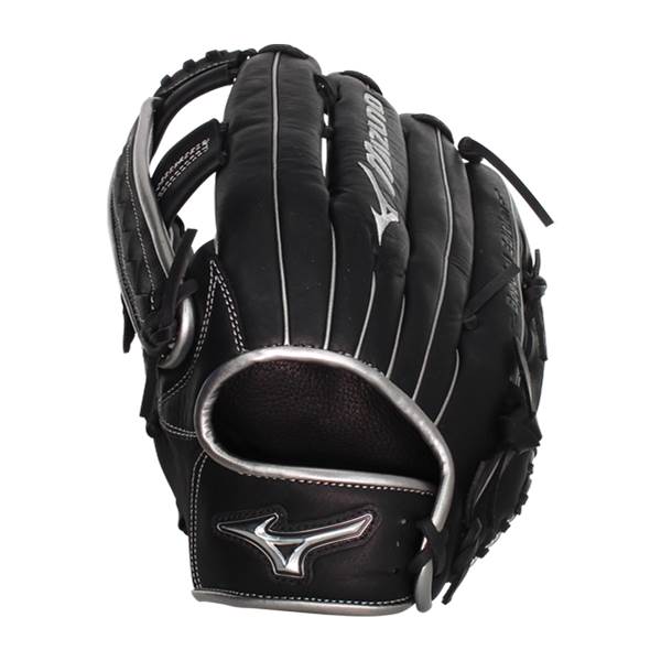 Mizuno MVP Prime SE 12.50'' Slow Pitch Softball Glove: GMVP1250PSES8 Black/Silver: Image #379572