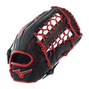 Mizuno MVP Prime SE 12.75" Baseball Glove: GMVP1275PSE6 Black / Red: Image #314918