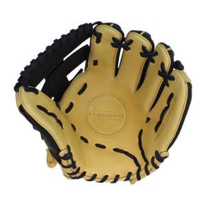 Under Armour Genuine Pro 11.75" Baseball Glove: UAFGGP-1175SP Navy/Cream: Image #389895