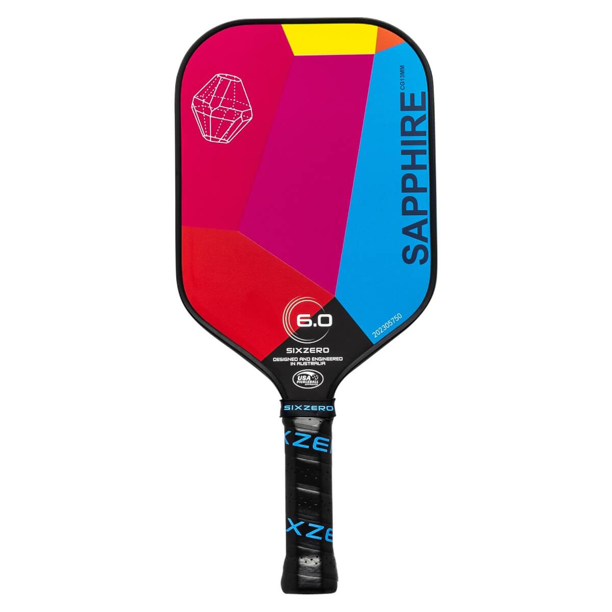 Six Zero Sapphire Carbon Fiber Pickleball Paddle: Image #438106