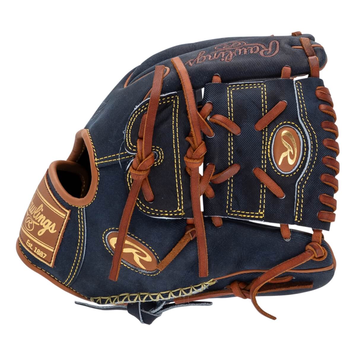 Rawlings Heart of the Hide Pro Label Denim 11.75" Baseball Glove: PRO205W-9D: Image #448685