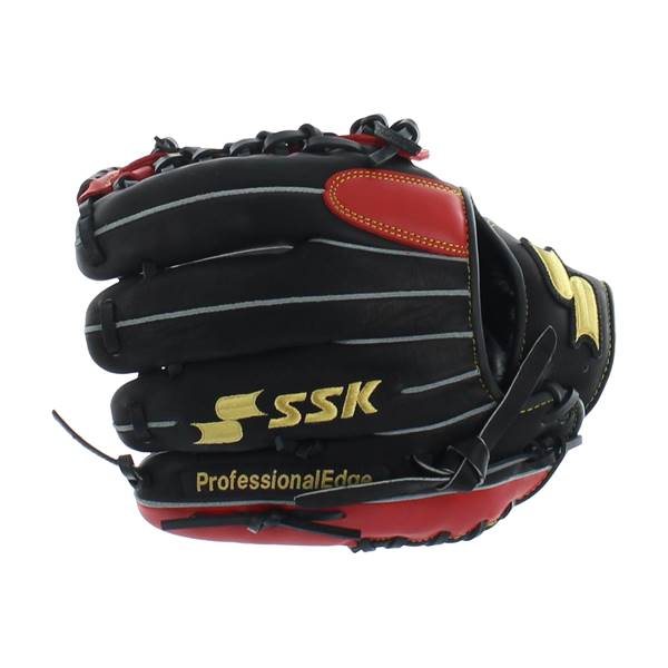 SSK Professional Edge Series #1.5 Baseball Glove: SUS120VBR Black/Red: Image #305511