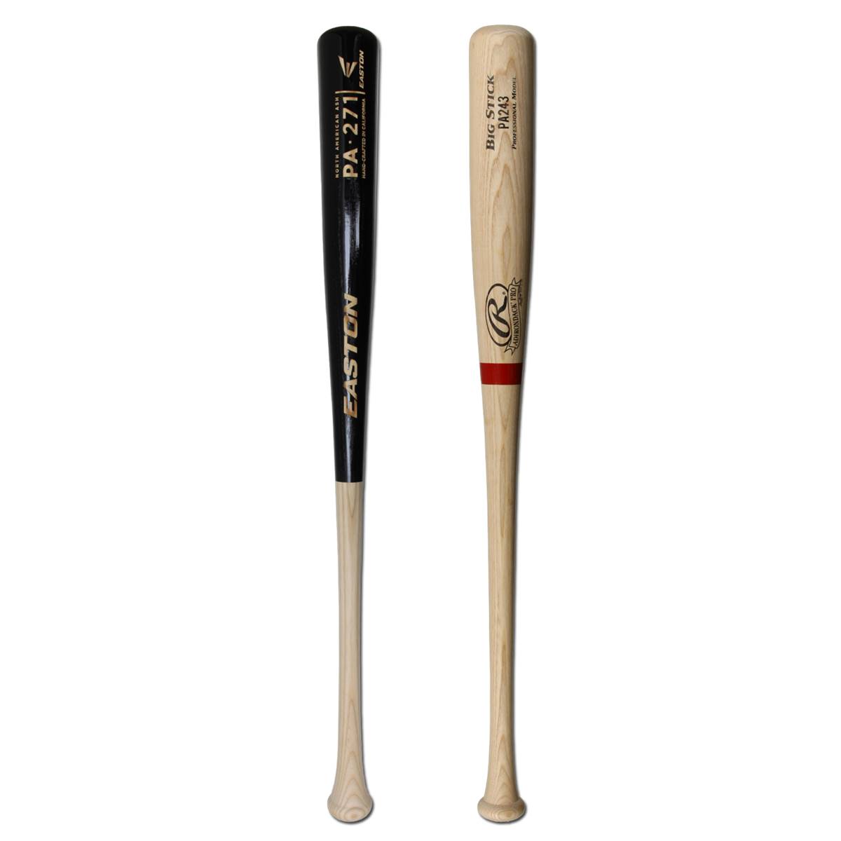 Bat Pack Easton Ash Wood and Rawlings Ash Wood Bats PA271 and PA243