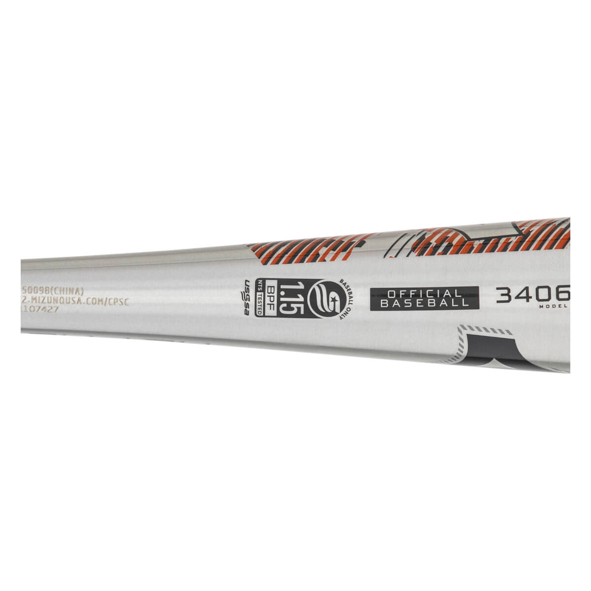 Mizuno Hot Metal -8 USSSA Baseball Bat: B24HM8: Image #440640
