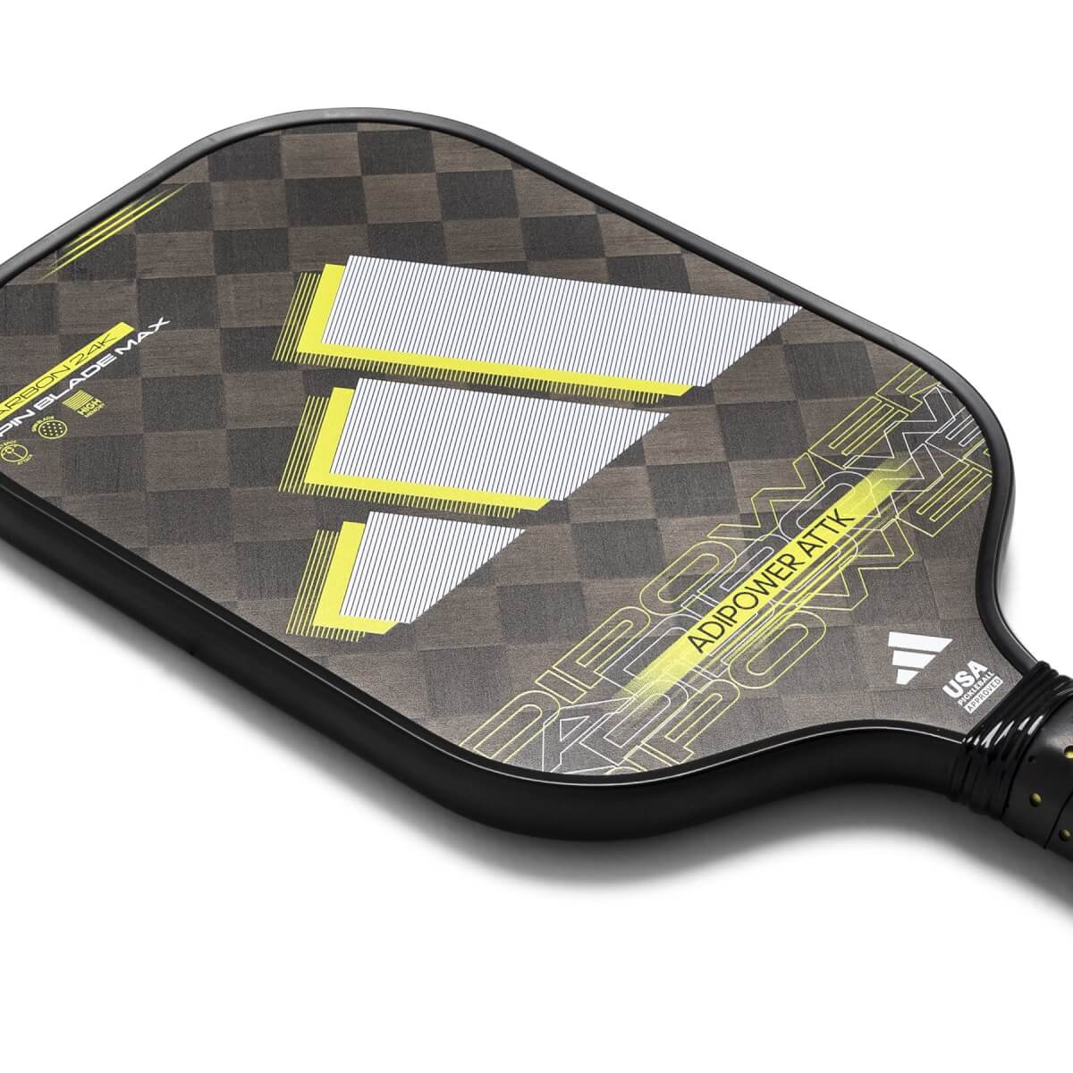 adidas ADIPOWER ATTK 3 Aluminized Carbon Pickleball Paddle: Image #443999