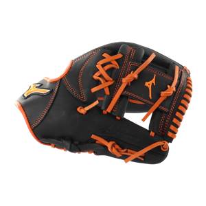 Mizuno MVP Prime SE 11.5" Baseball Glove: GMVP1154PSE6 Black / Orange: Image #314303