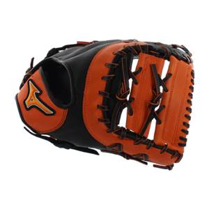 Mizuno MVP Prime SE First Base Mitt: GXF50PSE4- Black/Orange: Image #309230