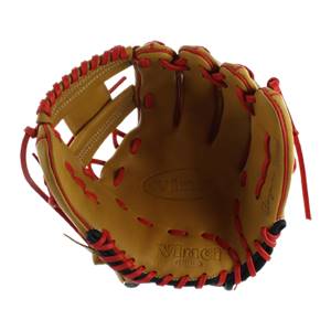 Vinci JBG EXCLUSIVE Baseball Glove Tan/Red with FREE GIFT: JV21: Image #309732