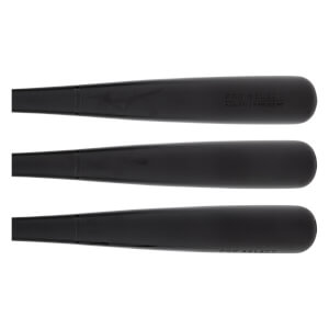 Top-down view of three black baseball bats with PRO SELECT and MAPLE visible on the top bat.
