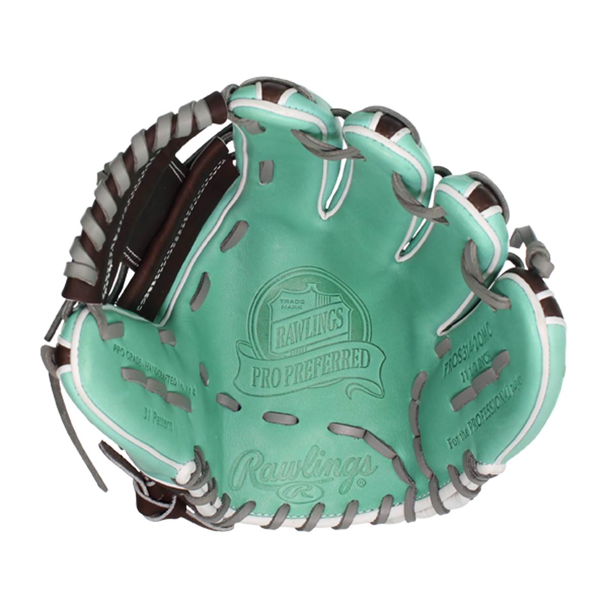 Rawlings Pro Preferred 11.50" Mint/Mocha LE Series Baseball Glove: PROS314-2OMC: Image #376769