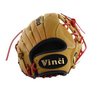 Vinci JBG EXCLUSIVE Baseball Glove Tan/Red with FREE GIFT: JV21: Image #309737