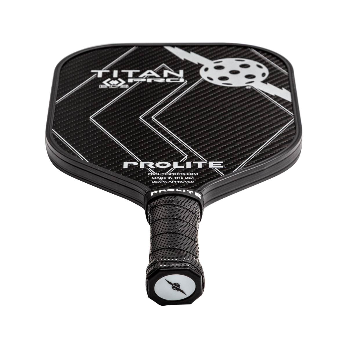 PROLITE Titan Pro Black Diamond Series Middleweight Carbon Fiber Pickleball Paddle: Image #405859