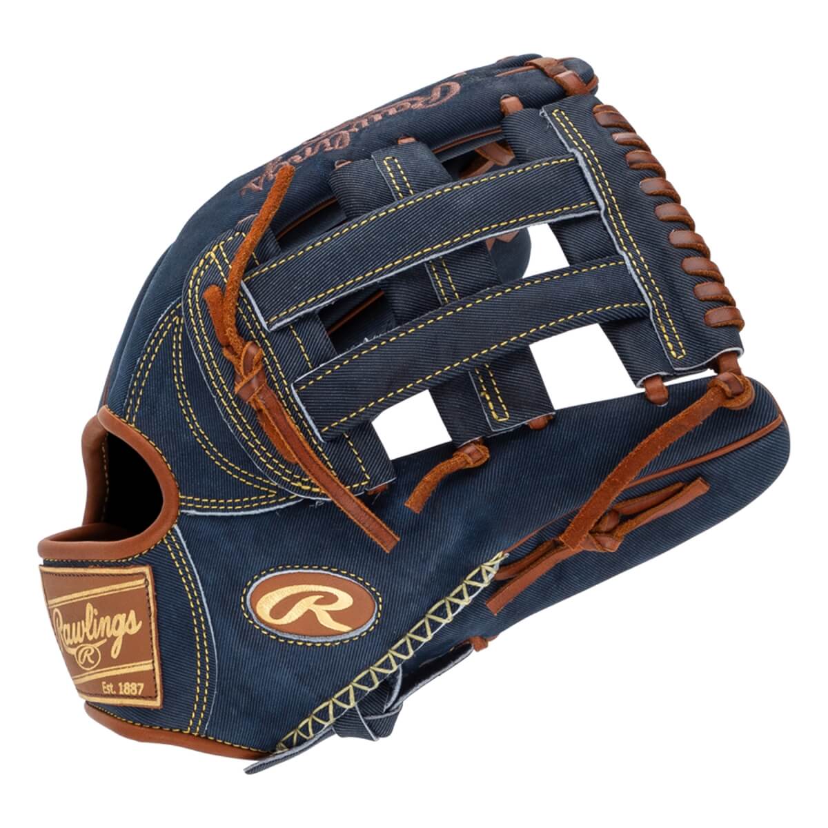 Rawlings Heart of the Hide Pro Label Denim 12.75" Baseball Glove: PRO3039-6D: Image #448692