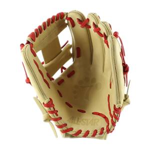 All Star System Seven 11.5" Baseball Glove: FGS7-IF Tan / Red: Image #317060