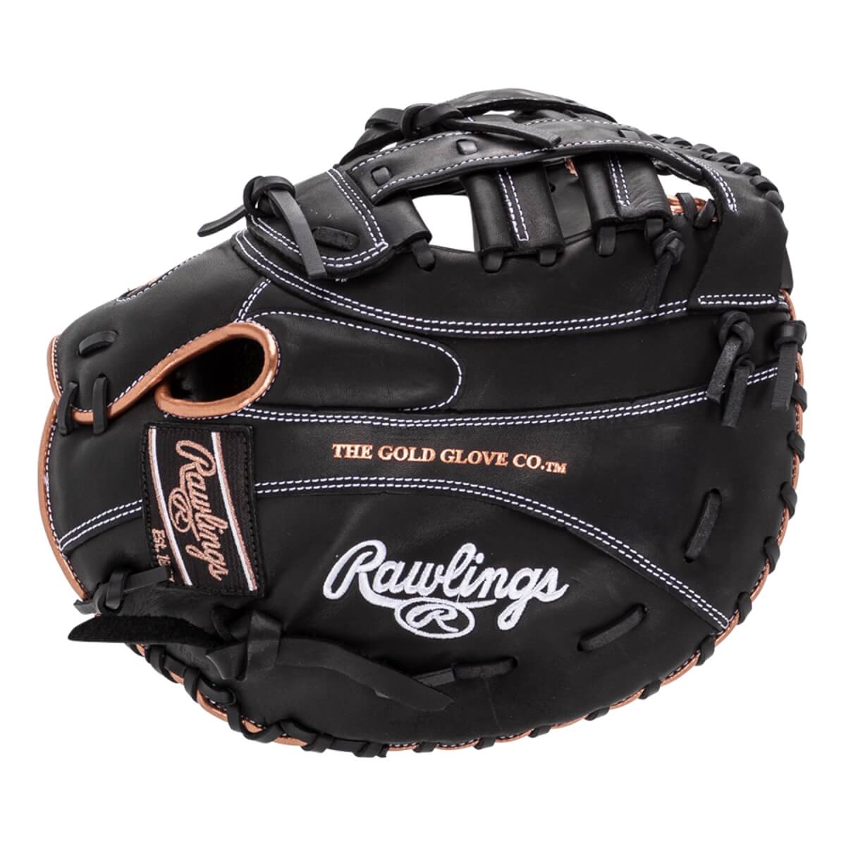 Rawlings R9 12.5" Fastpitch Softball First Base Mitt: RR9SBFBM-17B: Image #447621