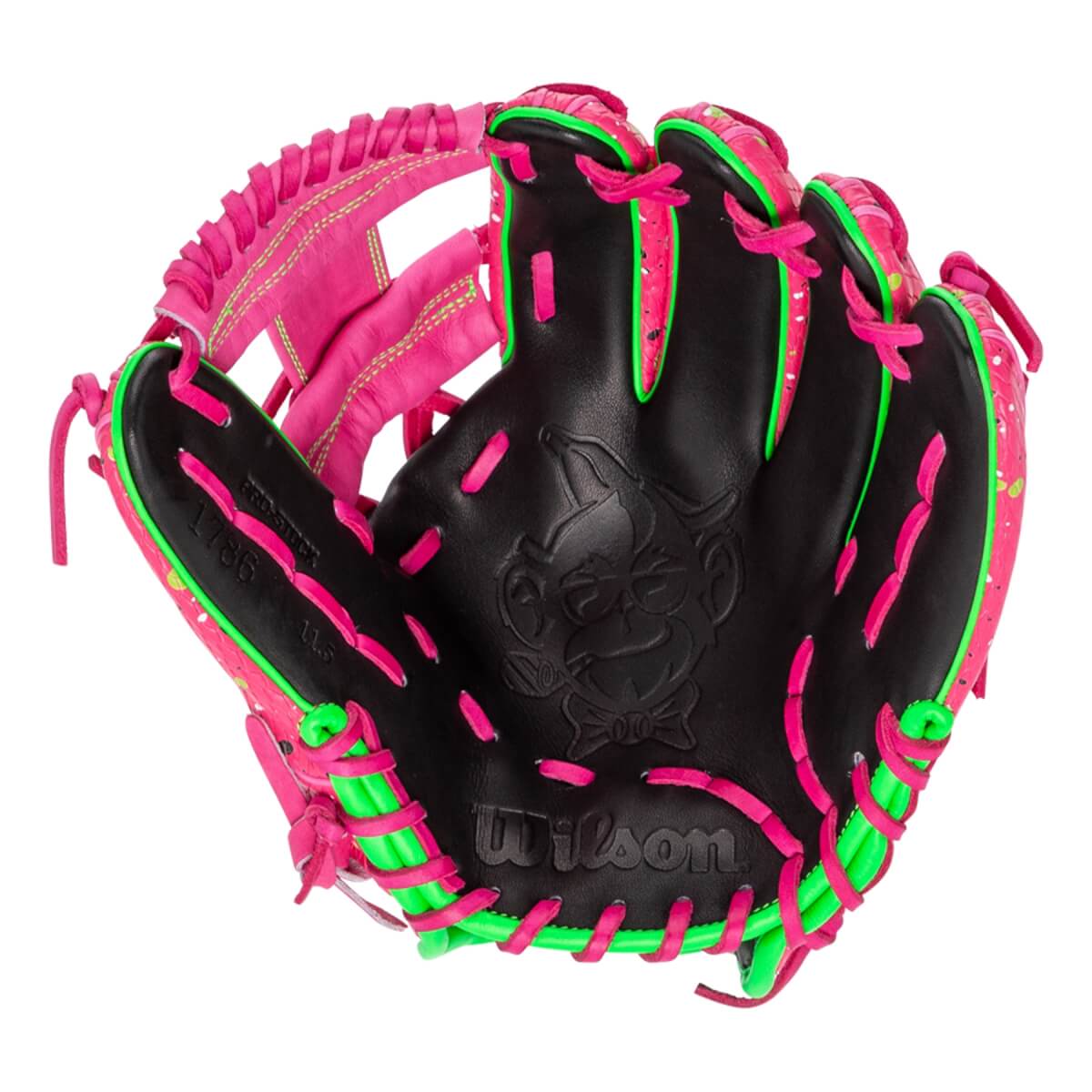 Wilson A2000 Super SnakeSkin 1786 Party Animals 11.5" Baseball Glove: WBW102219115: Image #453947