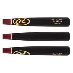 Rawlings | Batte de baseball PRO Preferred Wood | Bryce Harper – Profil du jeu BH3 | Érable - 81,3 cm