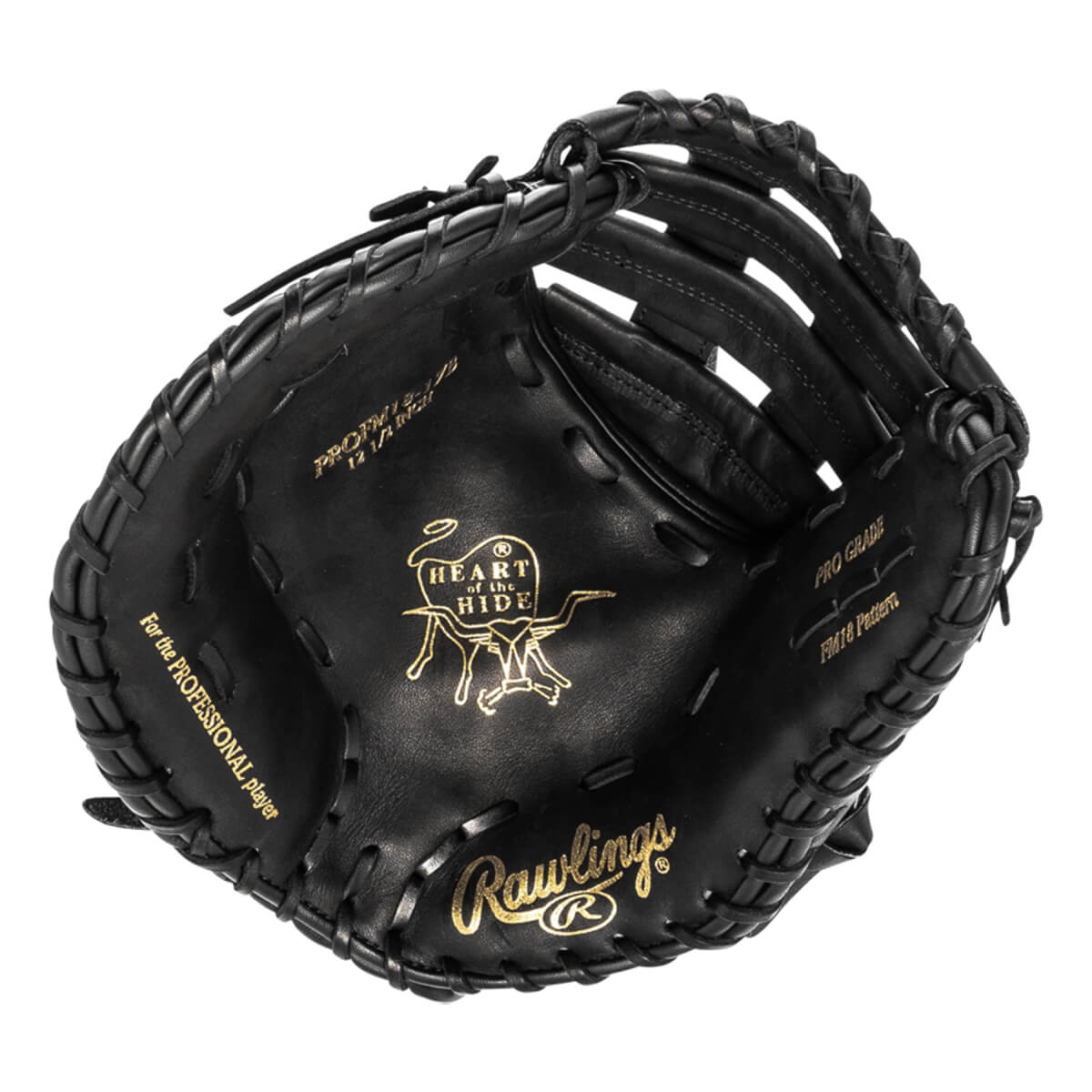 Rawlings Heart of the Hide 12.5" Baseball First Base Mitt: PROFM18-17B: Image #429256