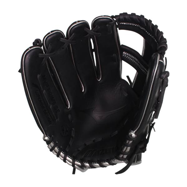 Mizuno MVP Prime SE 12.50'' Slow Pitch Softball Glove: GMVP1250PSES8 Black/Silver: Image #379567