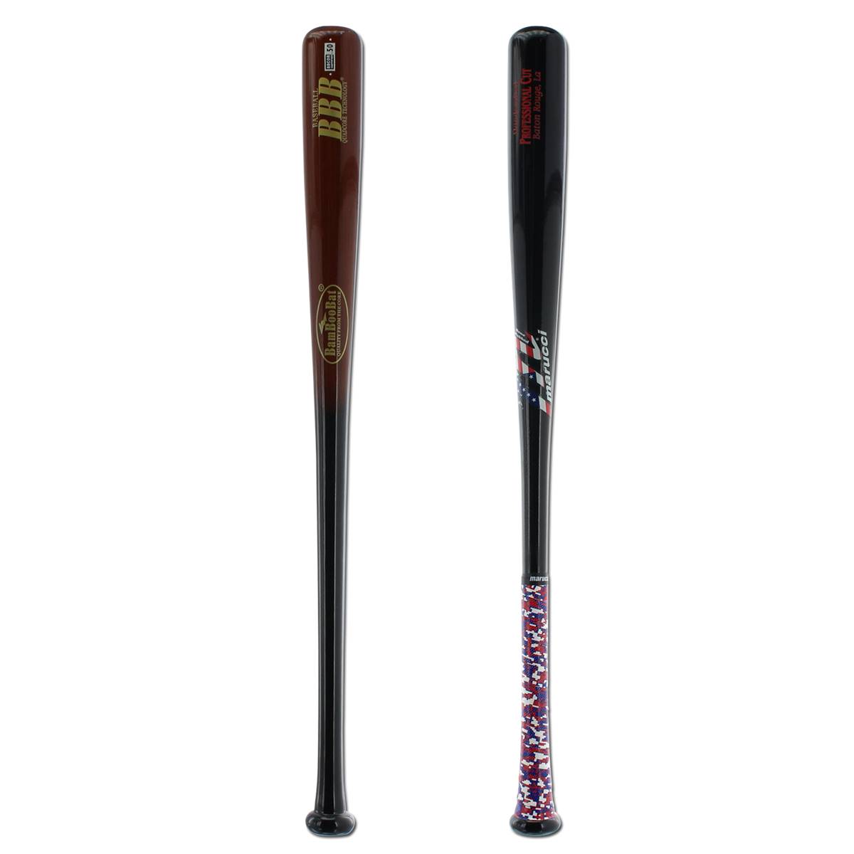Bat Pack BamBooBat Bamboo and Marucci Pro Cut USA Maple Wood Baseball